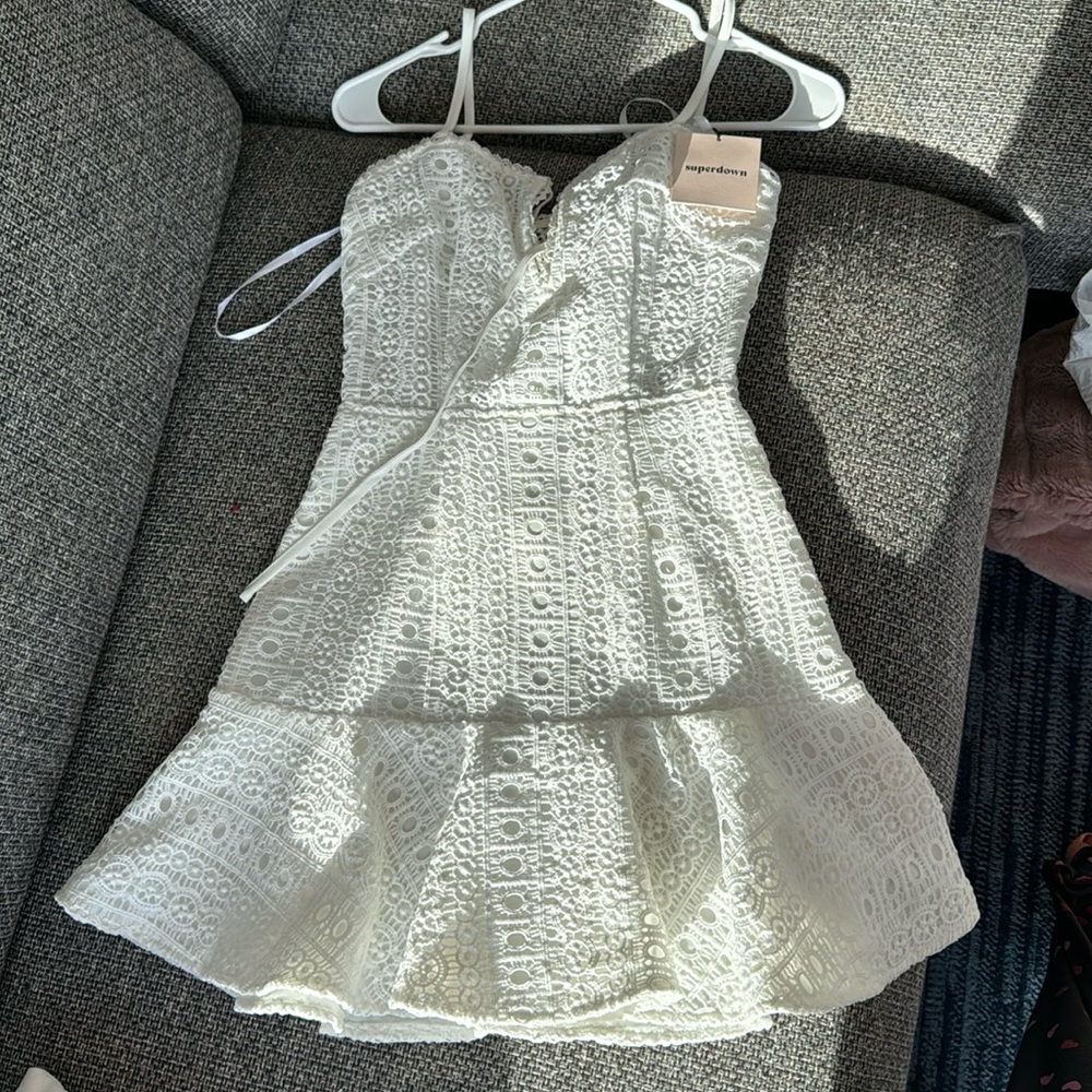Never worn superdown white dress XS